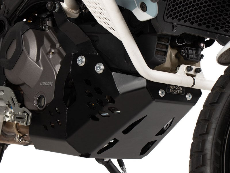Hepco & Becker Engine Protection Plate Black For Ducati DesertX Rally (2024-) | 8107659 00 01
