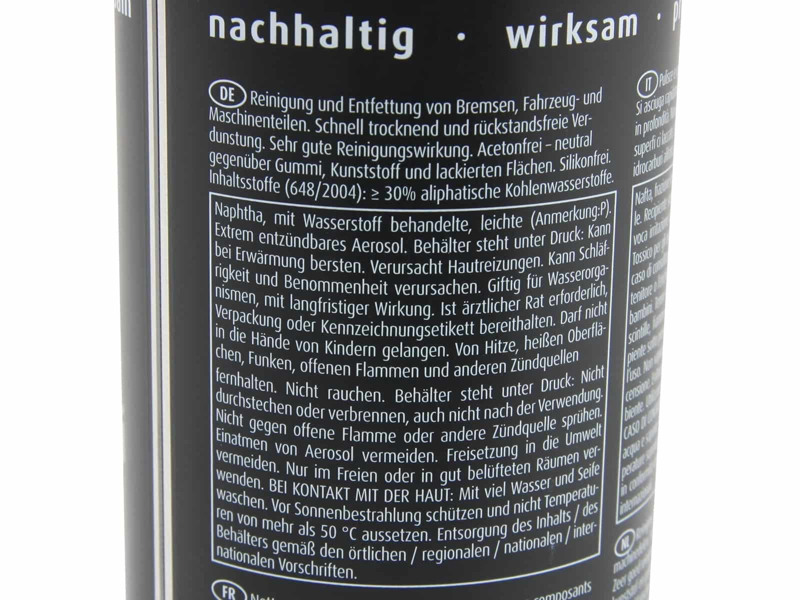 Hepco & Becker Caramba Bremsenreiniger Spraydose 500Ml | W90-4400-0009