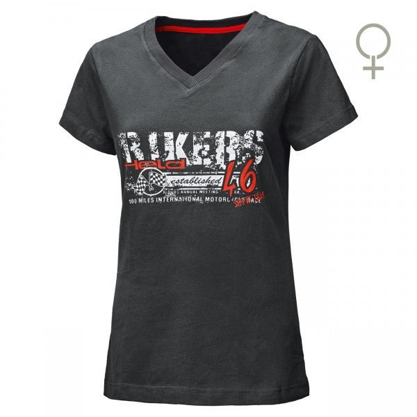 Held T-Shirt Bikers Black-Red Lifestyle | 31942-2