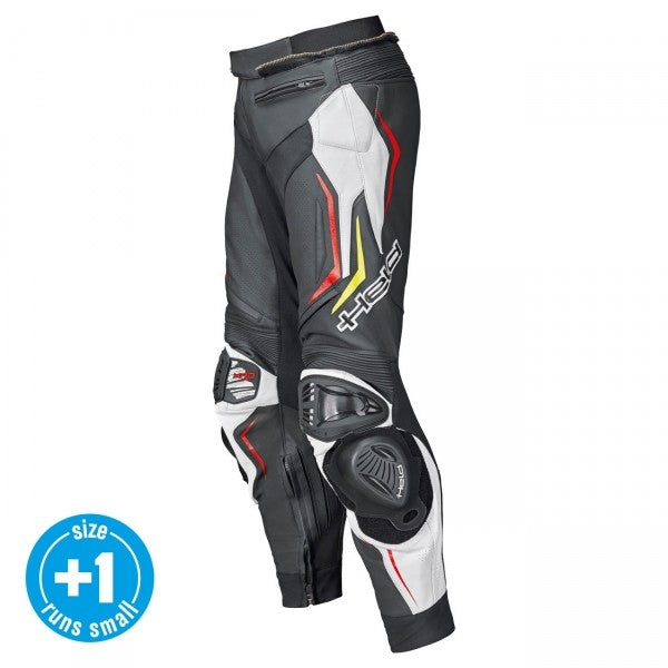 Held Grind II Black-White-Red Leather Trouser | 51953-7