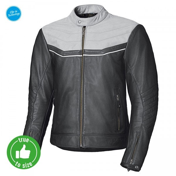 Held Heyden Black-Grey Leather Jacket | 52120-3