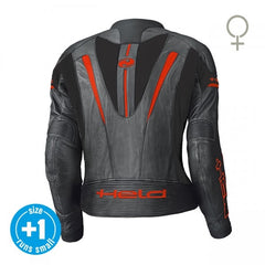 Held Debbie II Black-Neonred Leather Jacket | 5730-61