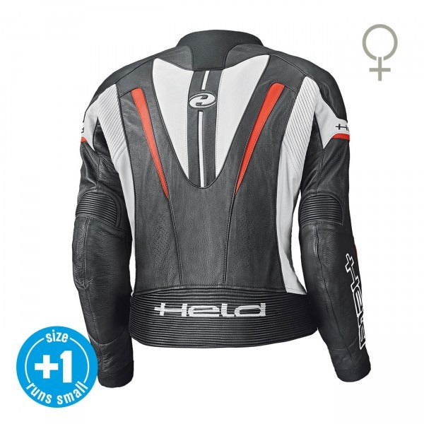 Held Debbie II Black-White-Red Leather Jacket | 5730-7