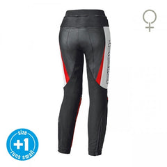 Held Lane II Black-White-Red Leather Trouser | 5751-7