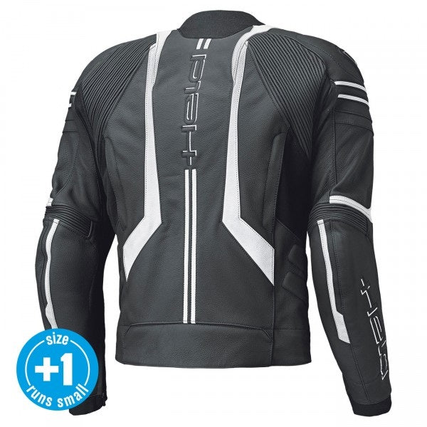 Held Street 3.0 Black-White Leather Jacket | 5830-14