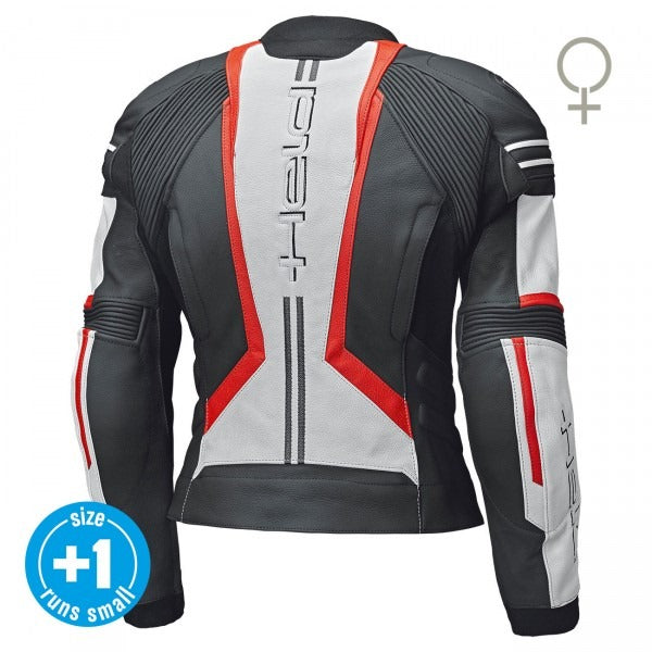 Held Street 3.0 White-Red Leather Jacket | 5830-91
