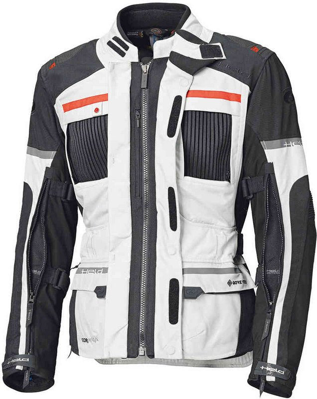 Held Touring Jacket Carese Gore-Tex Grey-Red | 6050-72