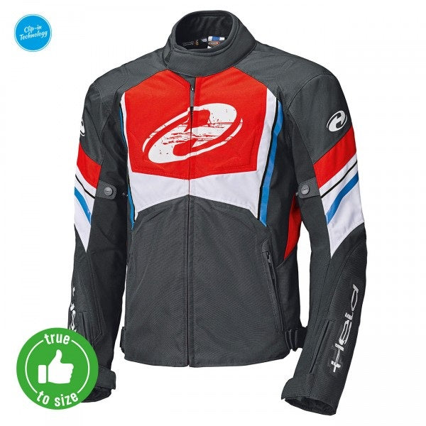 Held Baxley Top Black-Red-Blue Textile Jacket | 62020-130