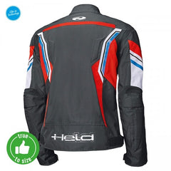 Held Baxley Top Black-Red-Blue Textile Jacket | 62020-130