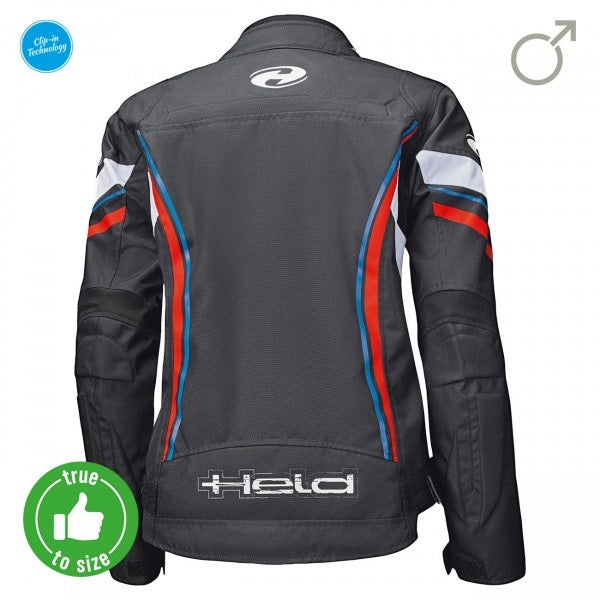 Held Baxley Top Black-Red-Blue Textile Jacket | 62020-130