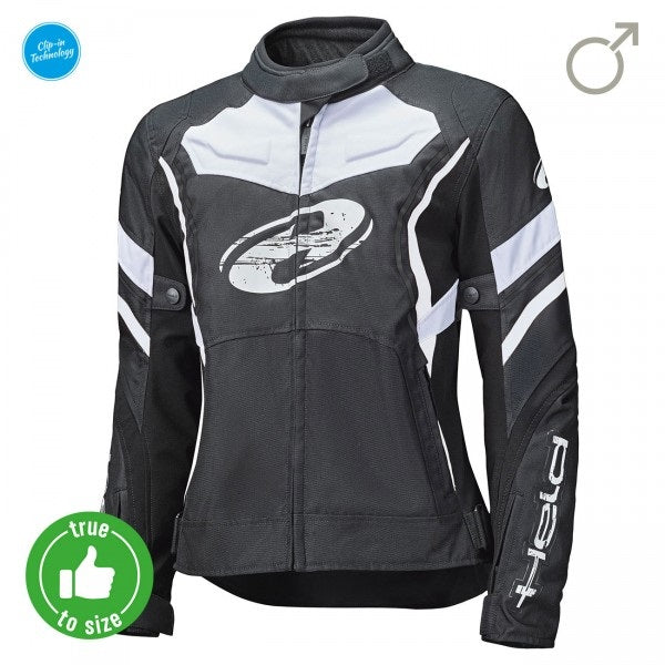 Held Baxley Top Black-White Textile Jacket | 62020-14