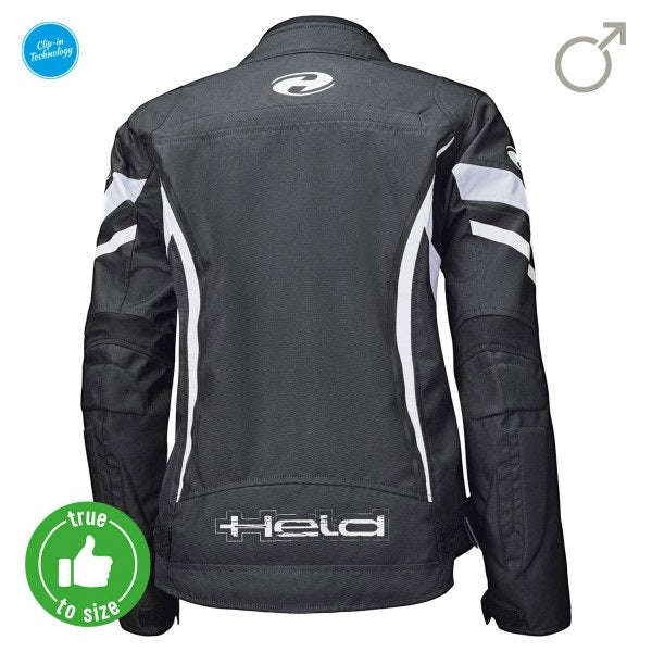 Held Baxley Top Black-White Textile Jacket | 62020-14
