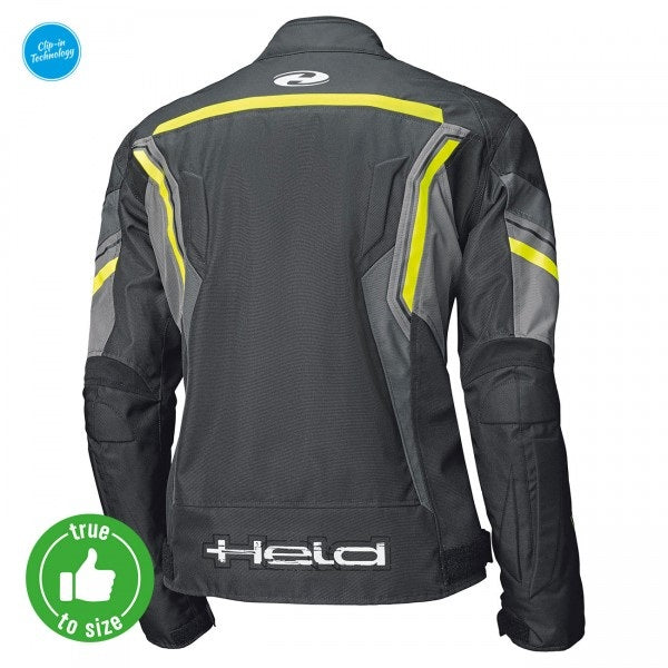 Held Baxley Top Black-Fluorescent-Yellow Textile Jacket | 62020-58