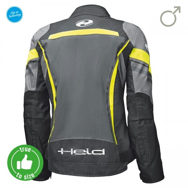 Held Baxley Top Black-Fluorescent-Yellow Textile Jacket | 62020-58
