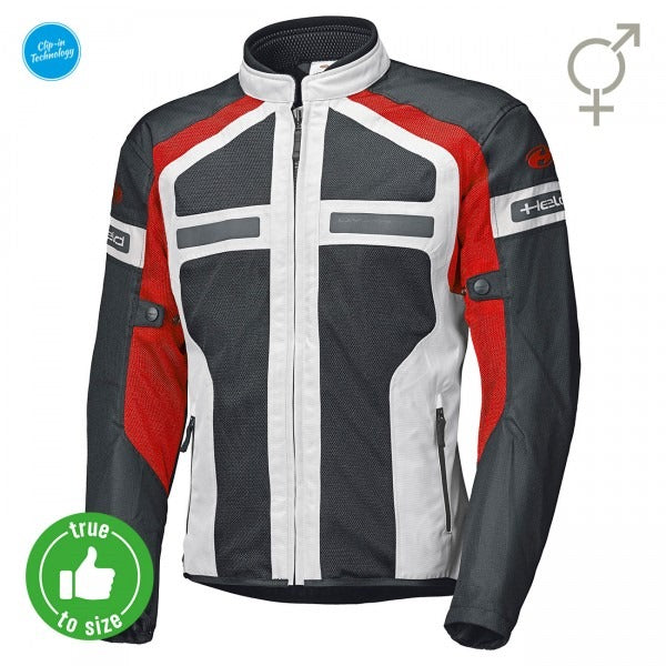 Held Tropic 3.0 Grey-Red Textile Jacket | 62030-72