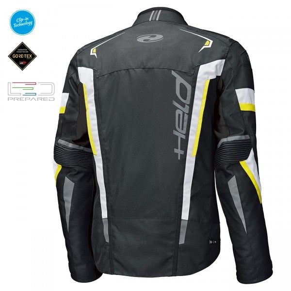Held Imola ST Black-Fluorescent-Yellow Textile Jacket | 62041-58