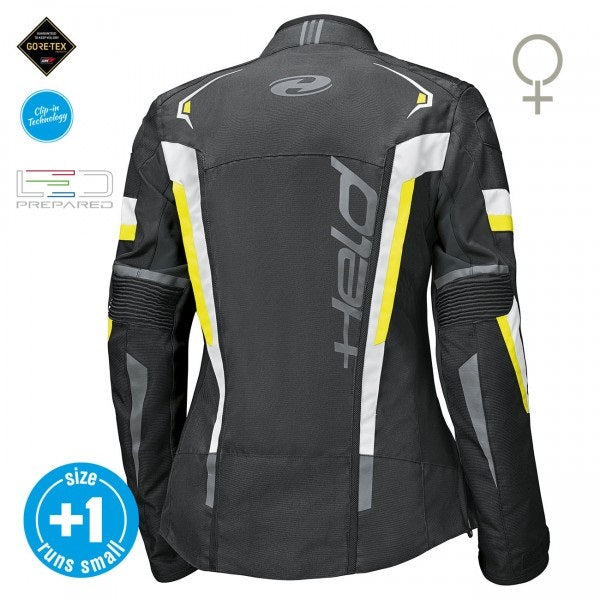Held Imola ST Black-Fluorescent-Yellow Textile Jacket | 62041-58