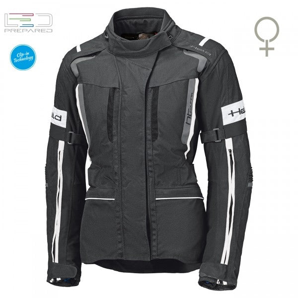 Held 4-Touring II Black-White Textile Jacket | 62121-14