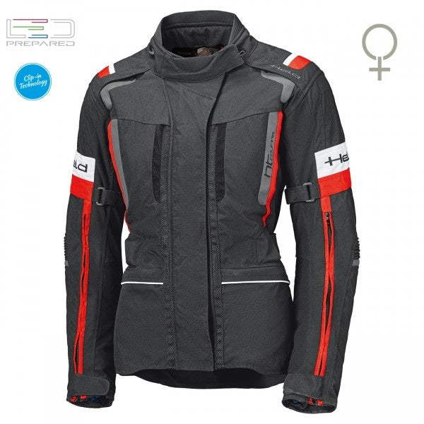 Held 4-Touring II Black-Red Textile Jacket | 62121-2