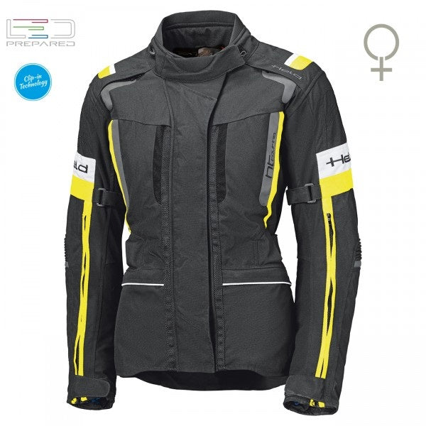 Held 4-Touring II Black-Fluorescent-Yellow Textile Jacket | 62121-58