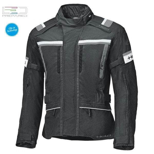 Held Tourino Top Black-White Textile Jacket | 62220-14