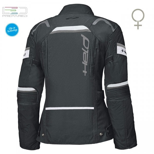 Held Tourino Top Black-White Textile Jacket | 62220-14