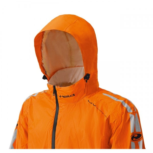 Held Wet Tour Jacket Black-Orange Rainwear | 6411-10