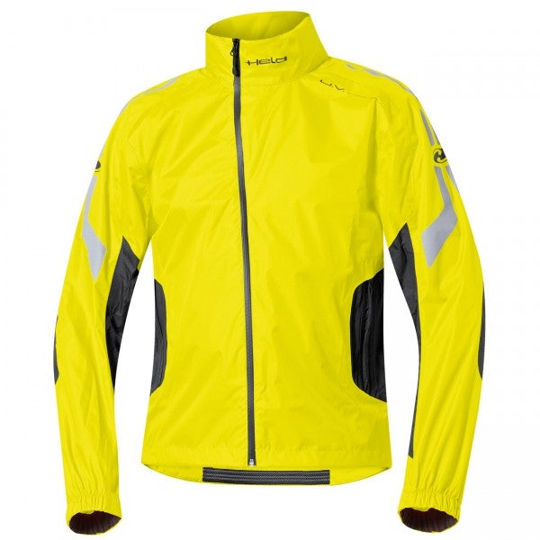Held Wet Tour Jacket Black-Fluorescent-Yellow Rainwear | 6411-58
