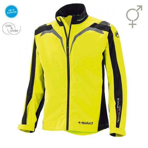 Held Rainblock Top Black-Fluorescent-Yellow Functional Underwear | 6612-58