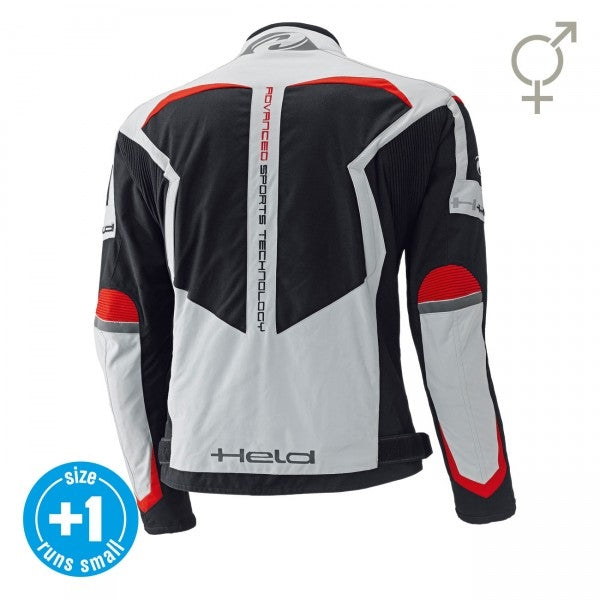 Held Zelda Grey-Red Textile Jacket | 6638-72