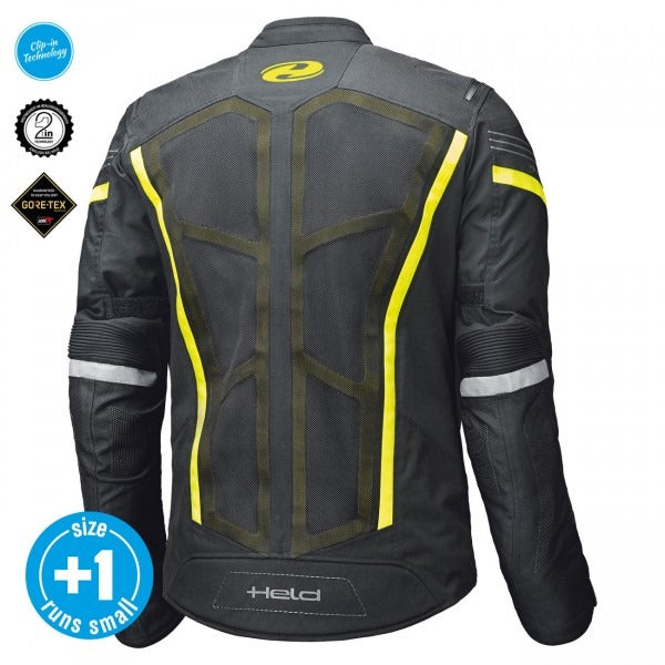 Held AEROSEC GTX TOP Black-Fluorescent-Yellow Textile Jacket | 6848-58