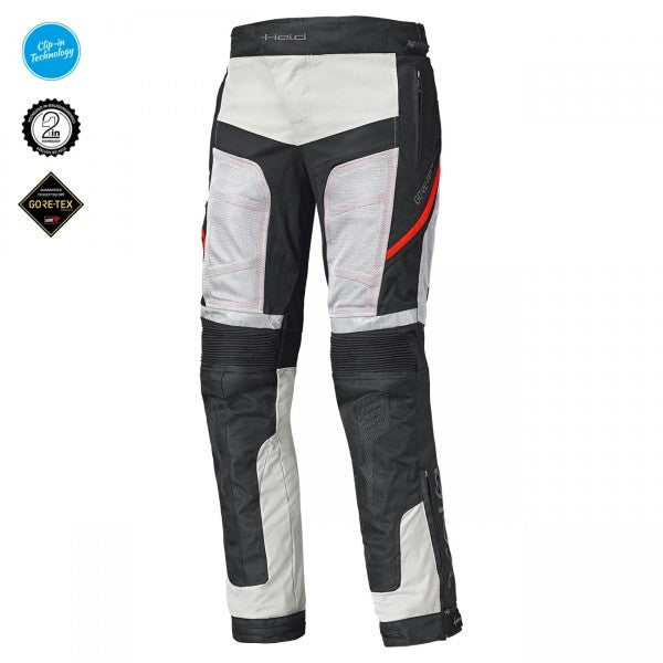 Held AeroSec GTX Base Grey-Red Textile Trouser | 6888-72
