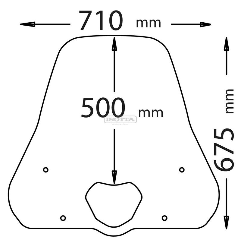 Isotta Classic Windshield | CLS3628