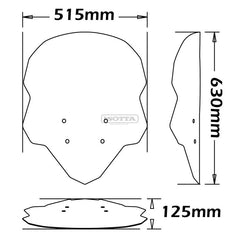 Isotta Windshield Adjustable | SC4256