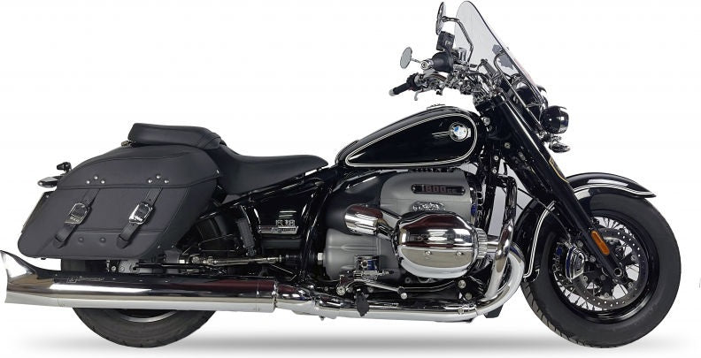 SLIP ON (LEFT MUFFLER) - IRONHEAD ROUND CHROME