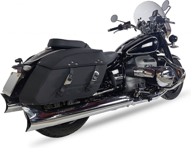 SLIP ON (LEFT MUFFLER) - IRONHEAD ROUND CHROME