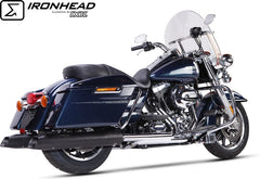 IXIL Slip On Exhaust (Right Muffler) - Ironhead Round Black | HD 1016 SB