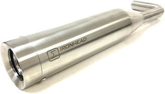 IXIL Slip On Exhaust (Right Muffler) - Ironhead Round Matt Inox | HH 6100 SS