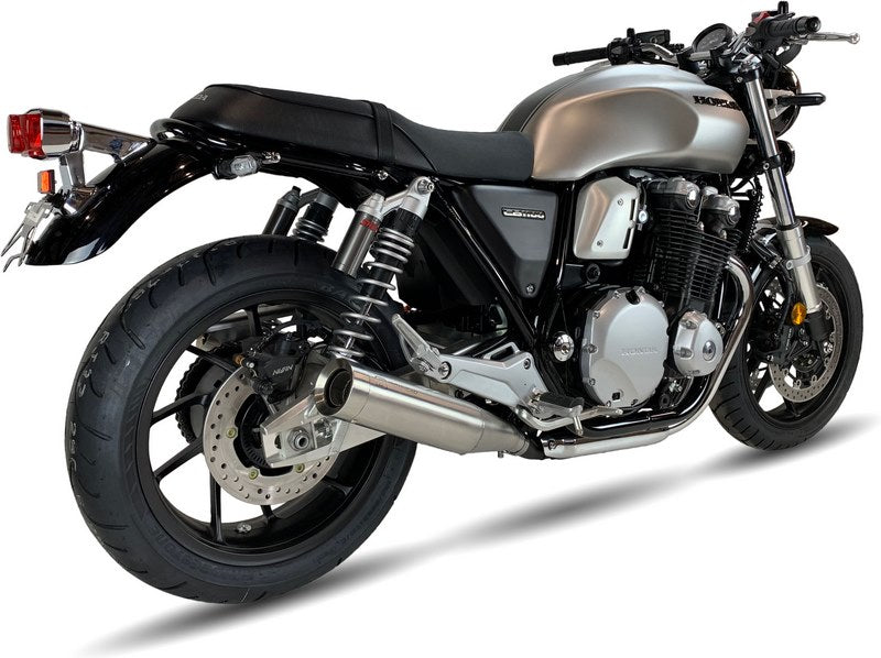 IXIL Slip On Exhaust (Left Muffler) - Ironhead Round Matt Inox | HH 6101 SS