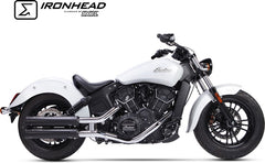 IXIL Slip On Exhaust (Lower Muffler) - Ironhead Round Black | HI 2002 SB