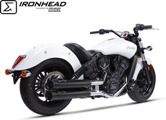 IXIL Slip On Exhaust (Lower Muffler) - Ironhead Round Black | HI 2002 SB