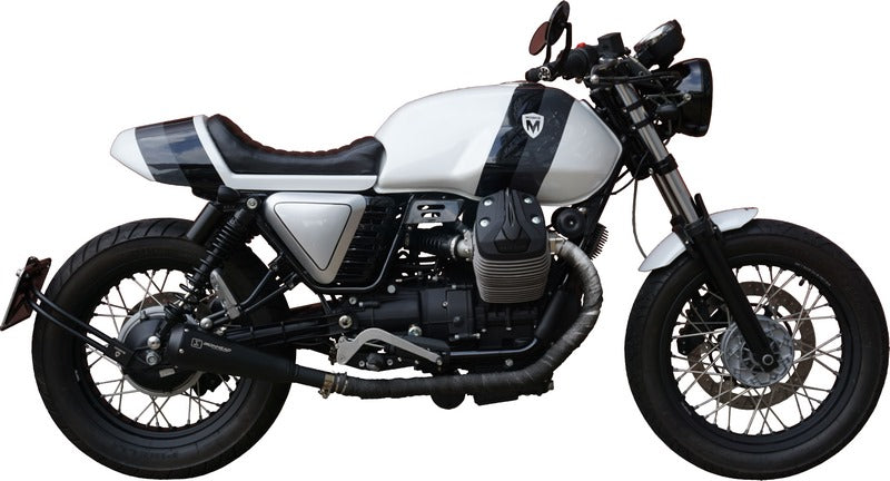 IXIL Slip On Exhaust (Left Muffler) - Ironhead Conical Black Inox | OM 335S SB
