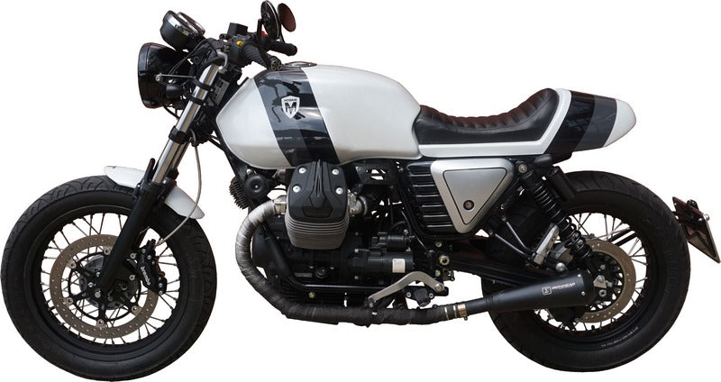 IXIL Slip On Exhaust (Left Muffler) - Ironhead Conical Black Inox | OM 335S SB