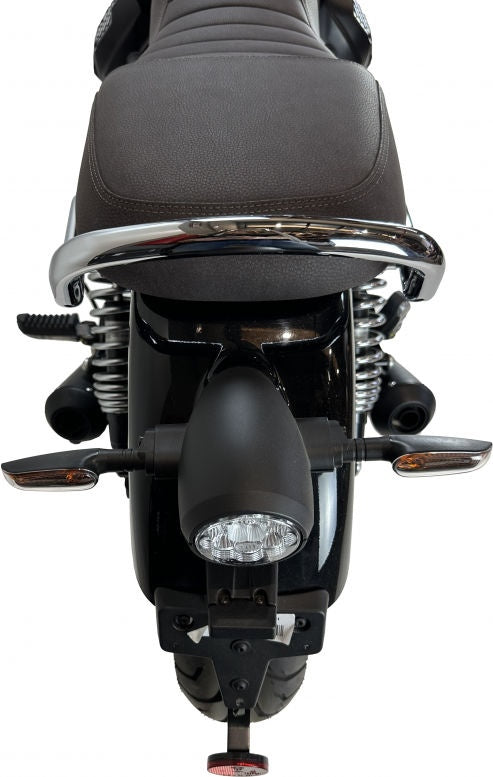 SLIP ON (LEFT MUFFLER) - IRONHEAD CONICAL BLACK INOX