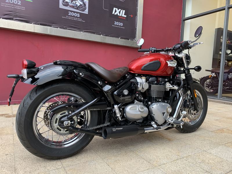 IXIL Slip On Exhaust (Left Muffler) - Ironhead Round Black | OT 4069 SSB