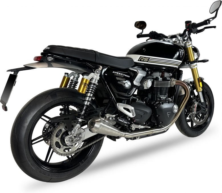 SLIP ON (RIGHT MUFFLER) - IRONHEAD CONICAL MATT INOX
