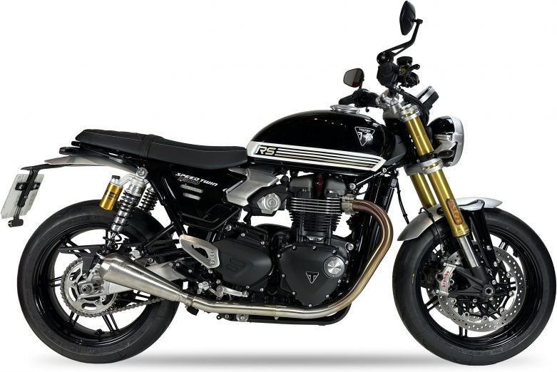 SLIP ON (LEFT MUFFLER) - IRONHEAD CONICAL MATT INOX