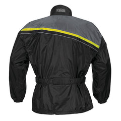 IXS Rain Jacket Douglas Black-Yellow Fluo | ZG79300-350