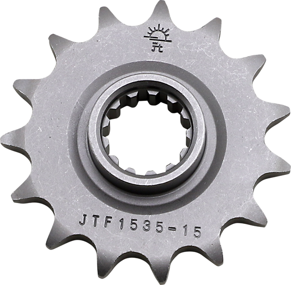 JT SPROCKETS Front Sprocket 15 Teeth Steel Standard 525 Pitch Type 1535 | JTF1535.15