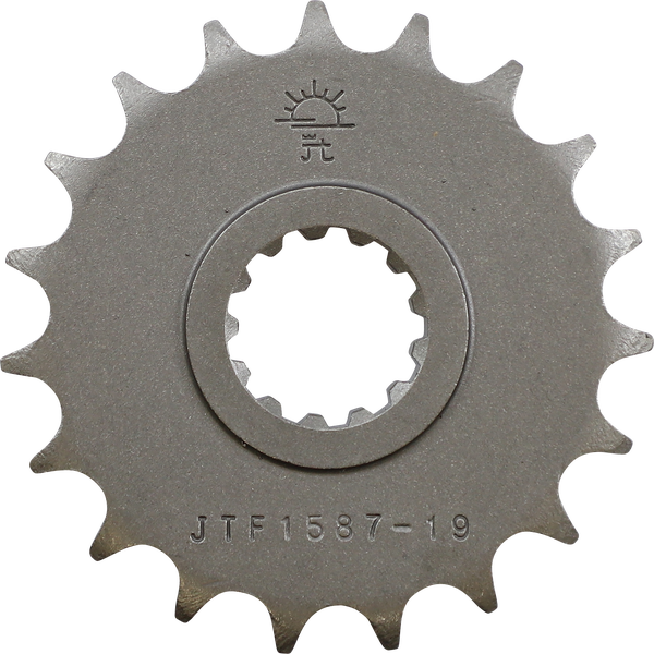 JT SPROCKETS Front Sprocket 19 Teeth Steel Standard 428 Pitch Type 1587 | JTF1587.19